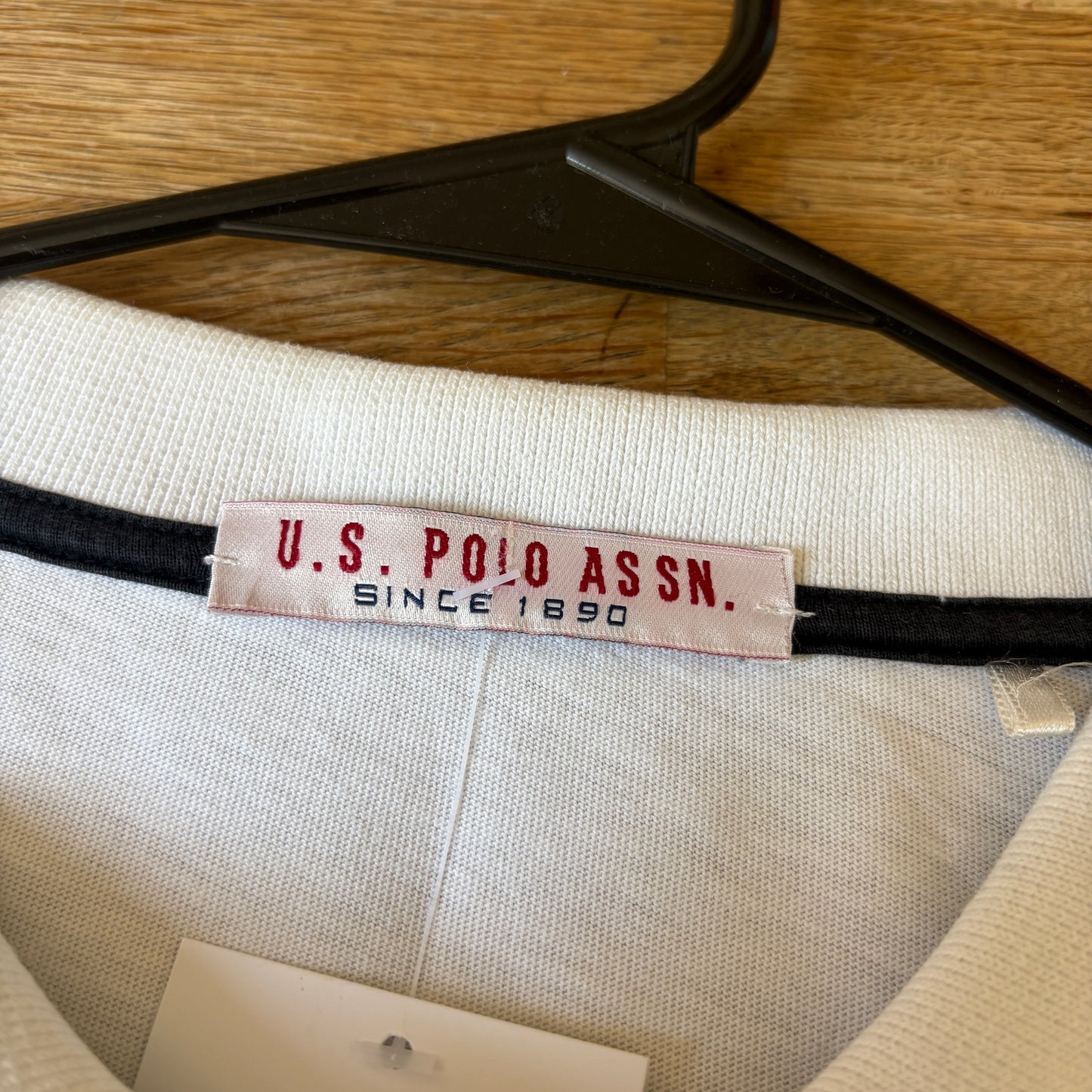 Vintage US Polo ASSN Big Pony White Rugby Polo Shirt - XL