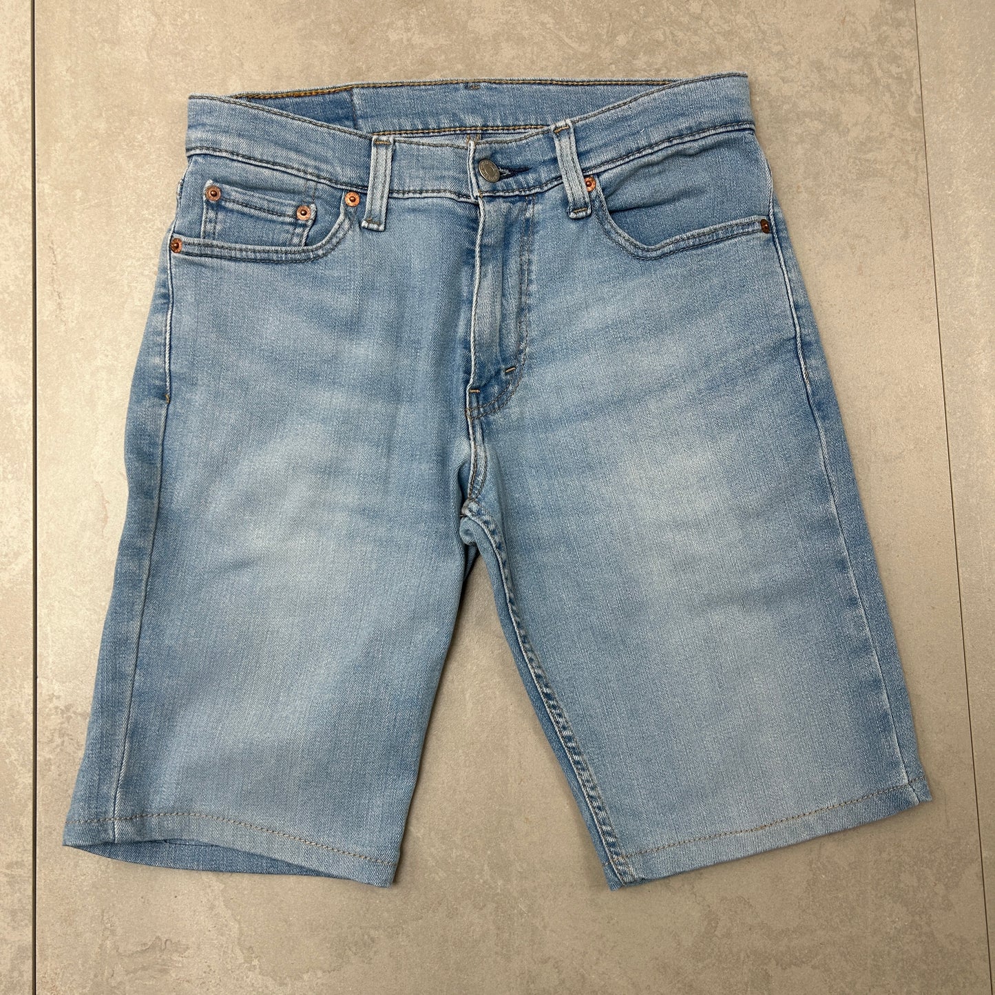 Vintage Levis 511 Slim Blue Denim Shorts - 30