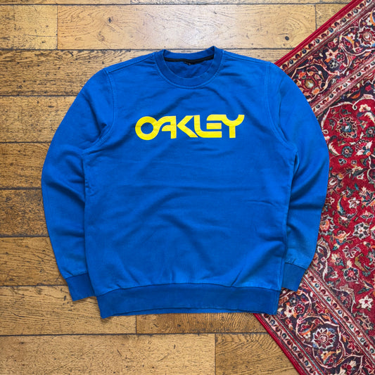 Vintage Oakley Blue Sweatshirt - M