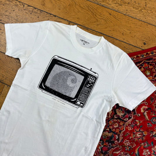 Vintage Carhartt White Graphic T-Shirt - XS