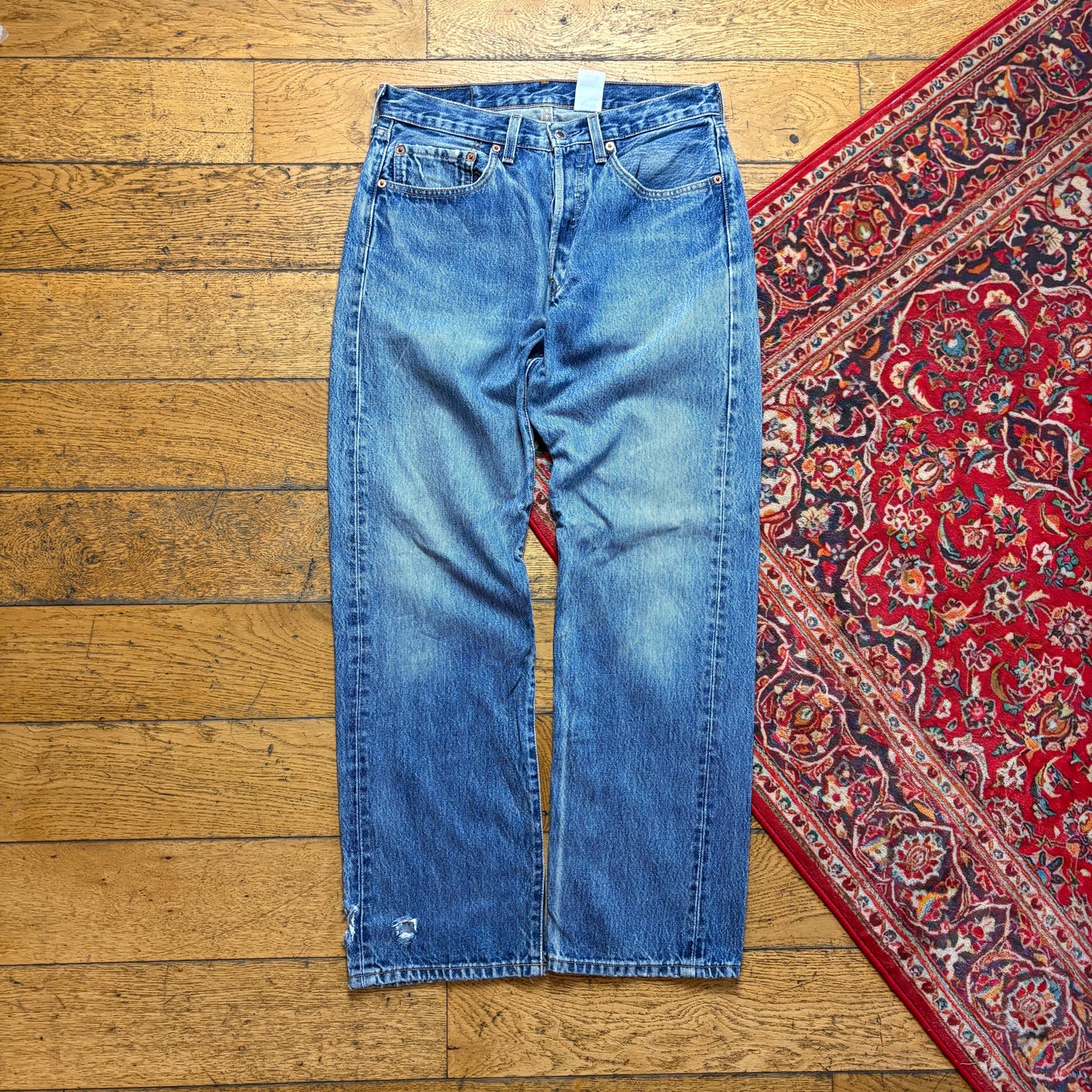 Vintage Levis 501 Straight Blue Denim Jeans - 31S