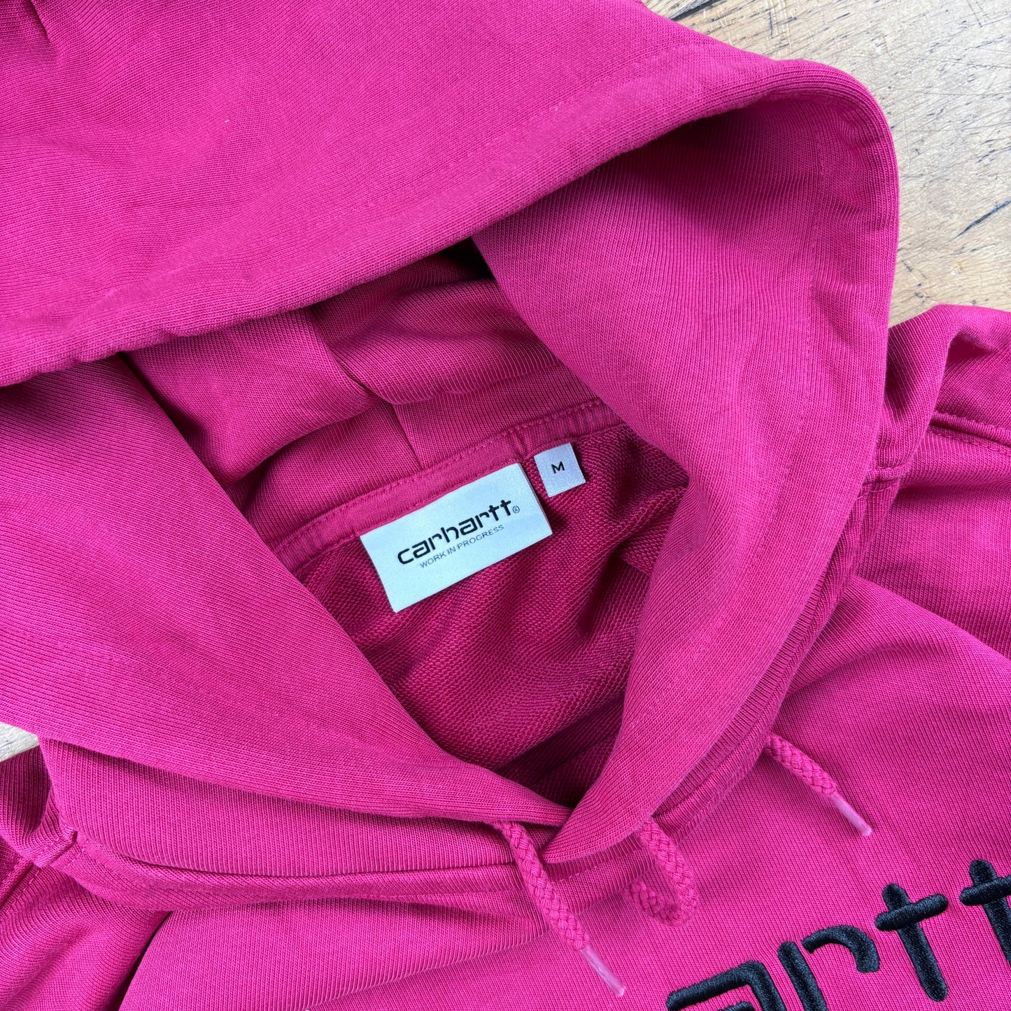 Vintage Carhartt Pink Hoodie Sweatshirt - M