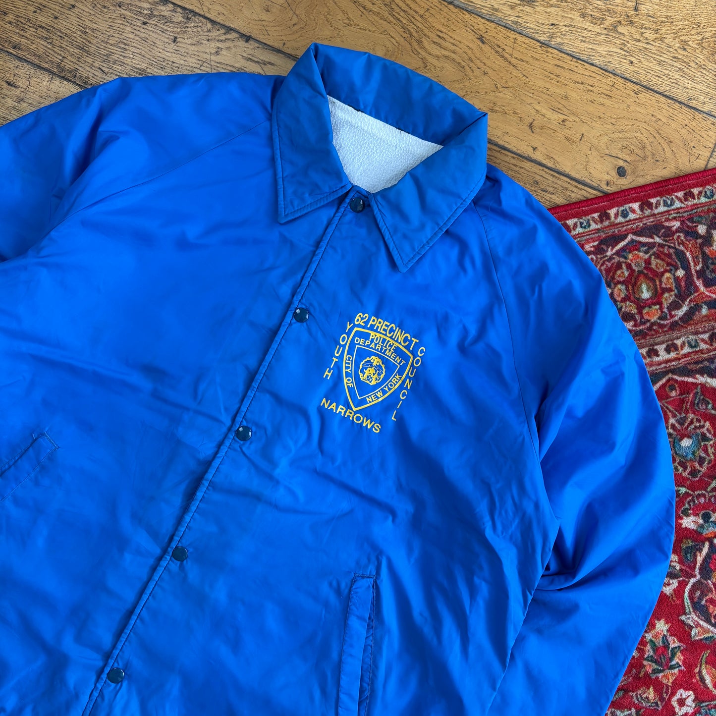 Vintage Blue Nylon Coach Harrington Jacket - XL