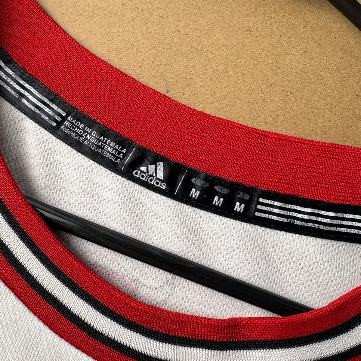 Adidas Chicago Bulls White Red Rose Basketball Jersey NBA Vest - M