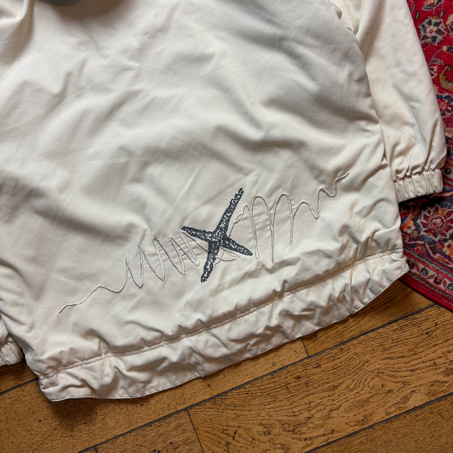 Vintage 90s Exxstasy Cream Active Hoodie Jacket - XL