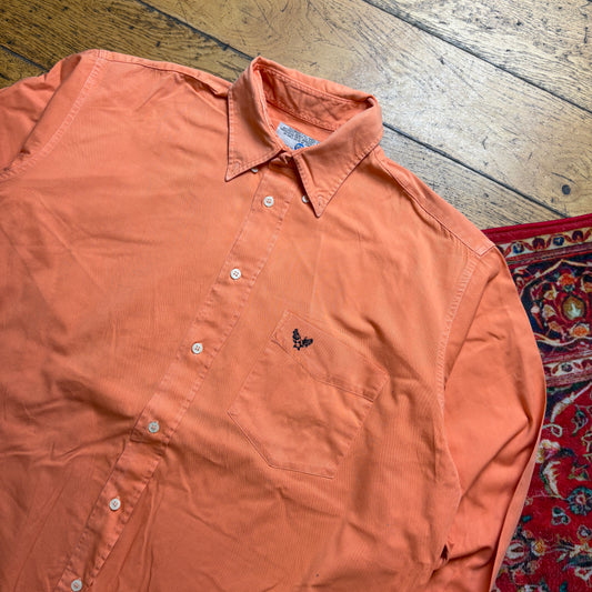 Vintage Avirex Orange Embroidered Shirt - XL