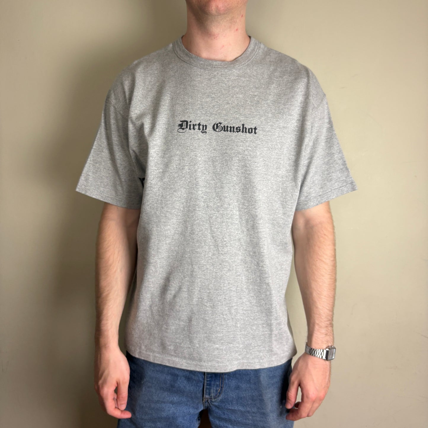 Vintage Champion Grey Skate Streetwear Graphic T-Shirt - L