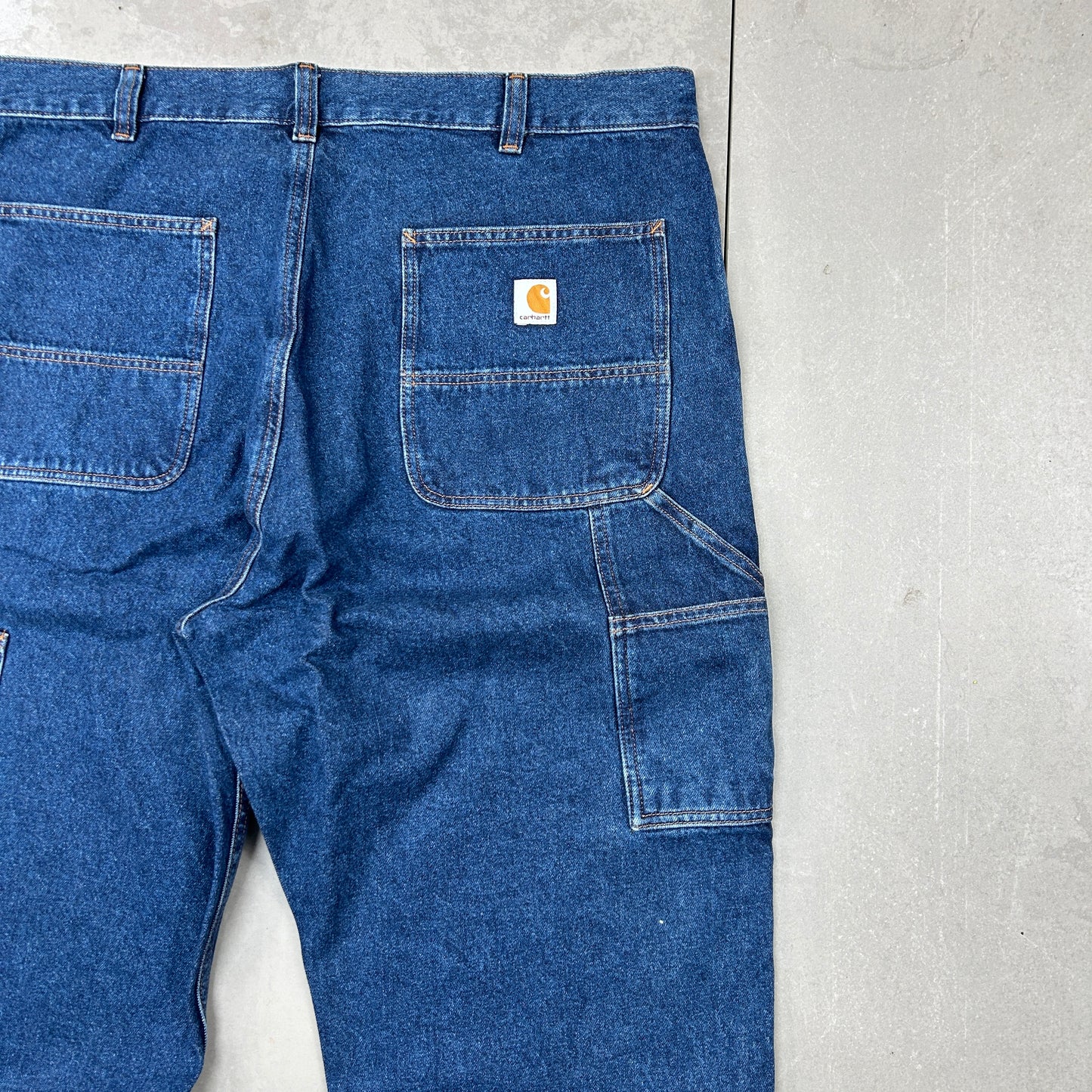New Carhartt Double Knee Carpenter Baggy Blue Jeans - 40