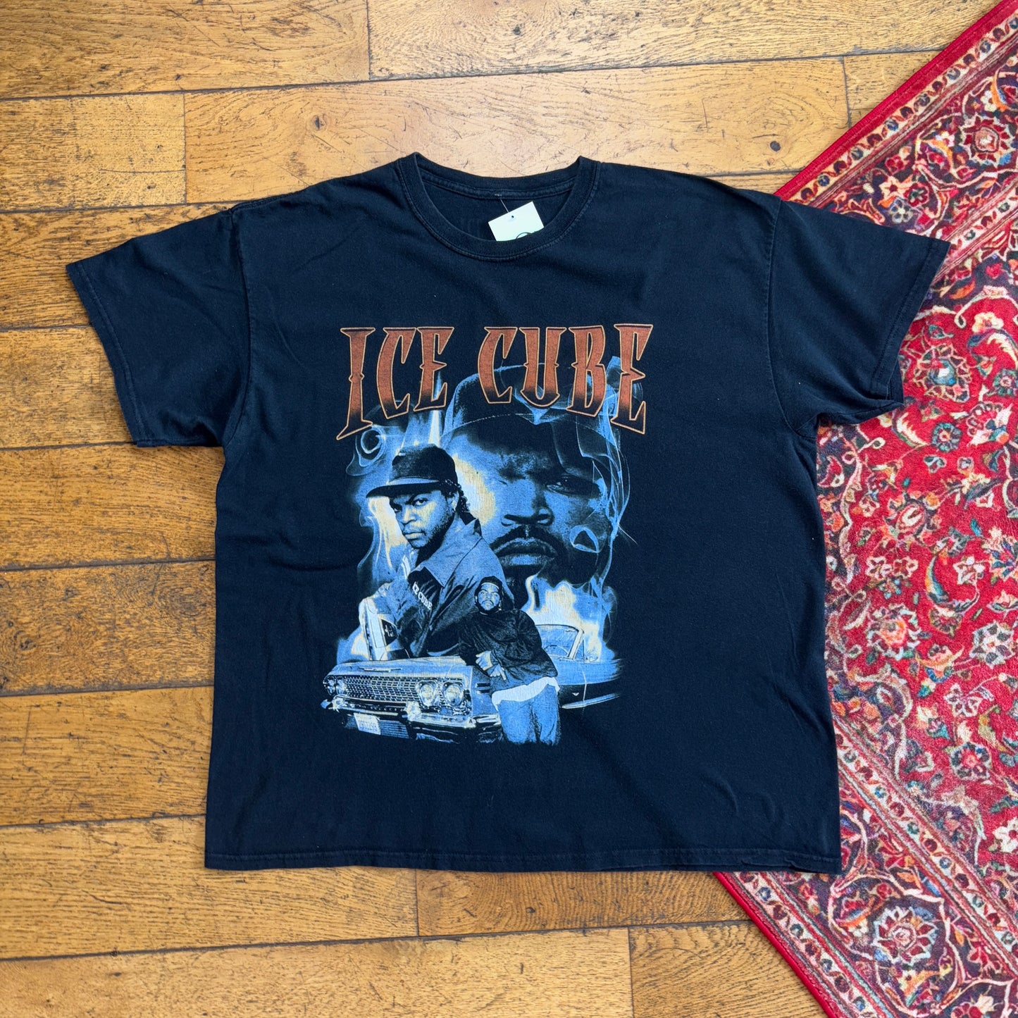 Vintage Ice Cube Black Y2K Rap Graphic T-Shirt - XL