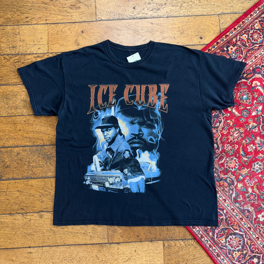Vintage Ice Cube Black Y2K Rap Graphic T-Shirt - XL
