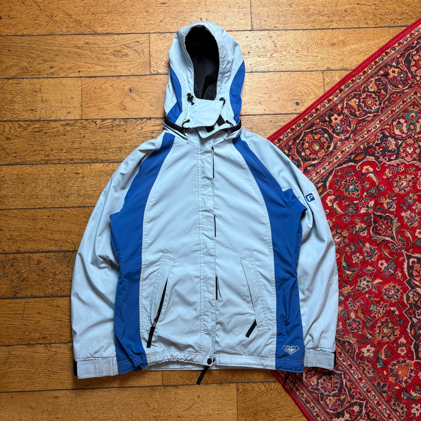 Vintage Quiksilver Roxy Blue Ski Surfwear Technical Jacket - Size 10