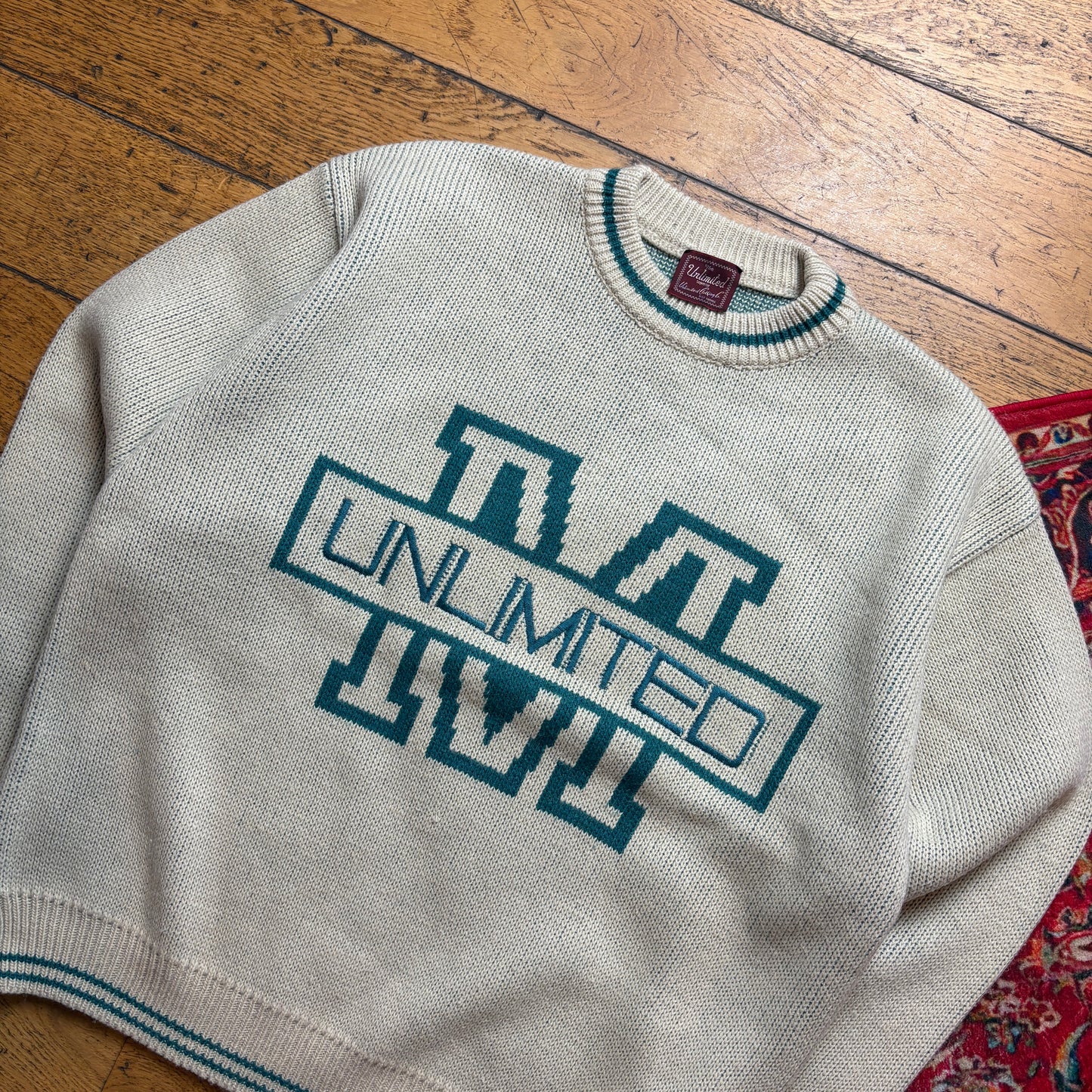 Vintage Unlimited Cream Chunky Knit Jumper - 38