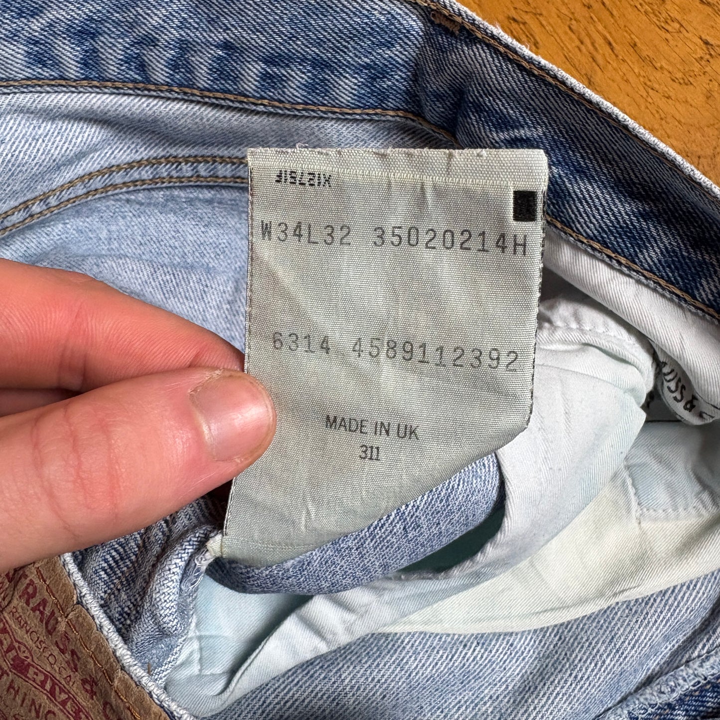 Vintage Levis Baggy Blue Denim Jeans - 34R