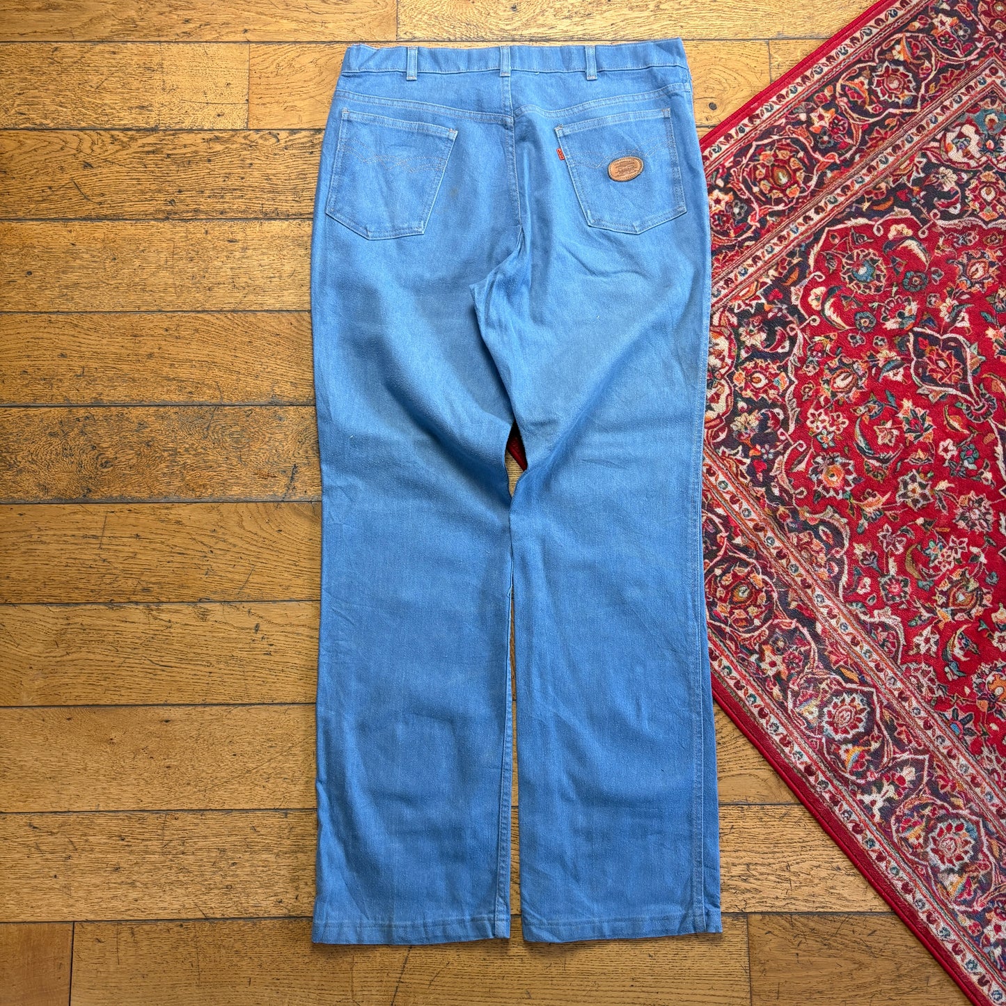 Vintage 1980s Levis Action Jeans Straight Blue Denim Jeans - 36L