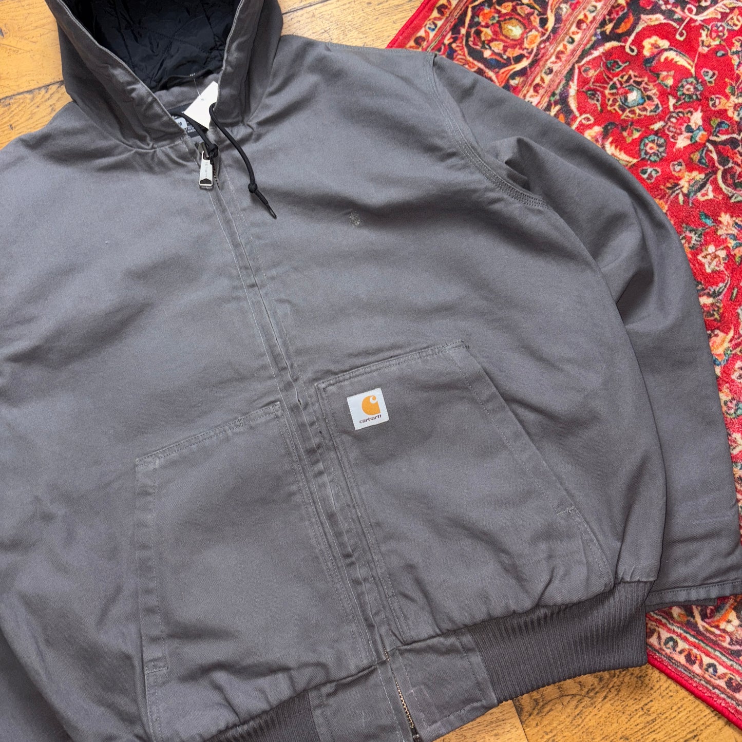 Vintage Carhartt Grey Active Workwear Jacket - M