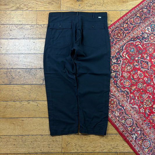 Vintage Levis Black Fatigue Pants Trousers - 38