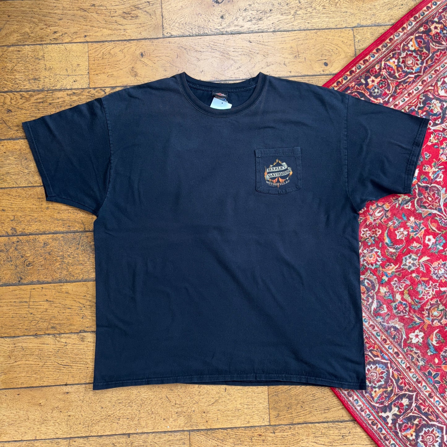 Vintage Harley Davidson Black Graphic T-Shirt - 2XL