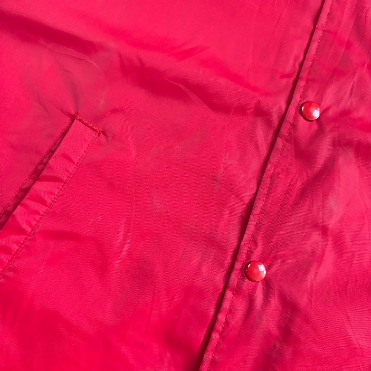 Vintage Red Nylon Coach Harrington Jacket - L