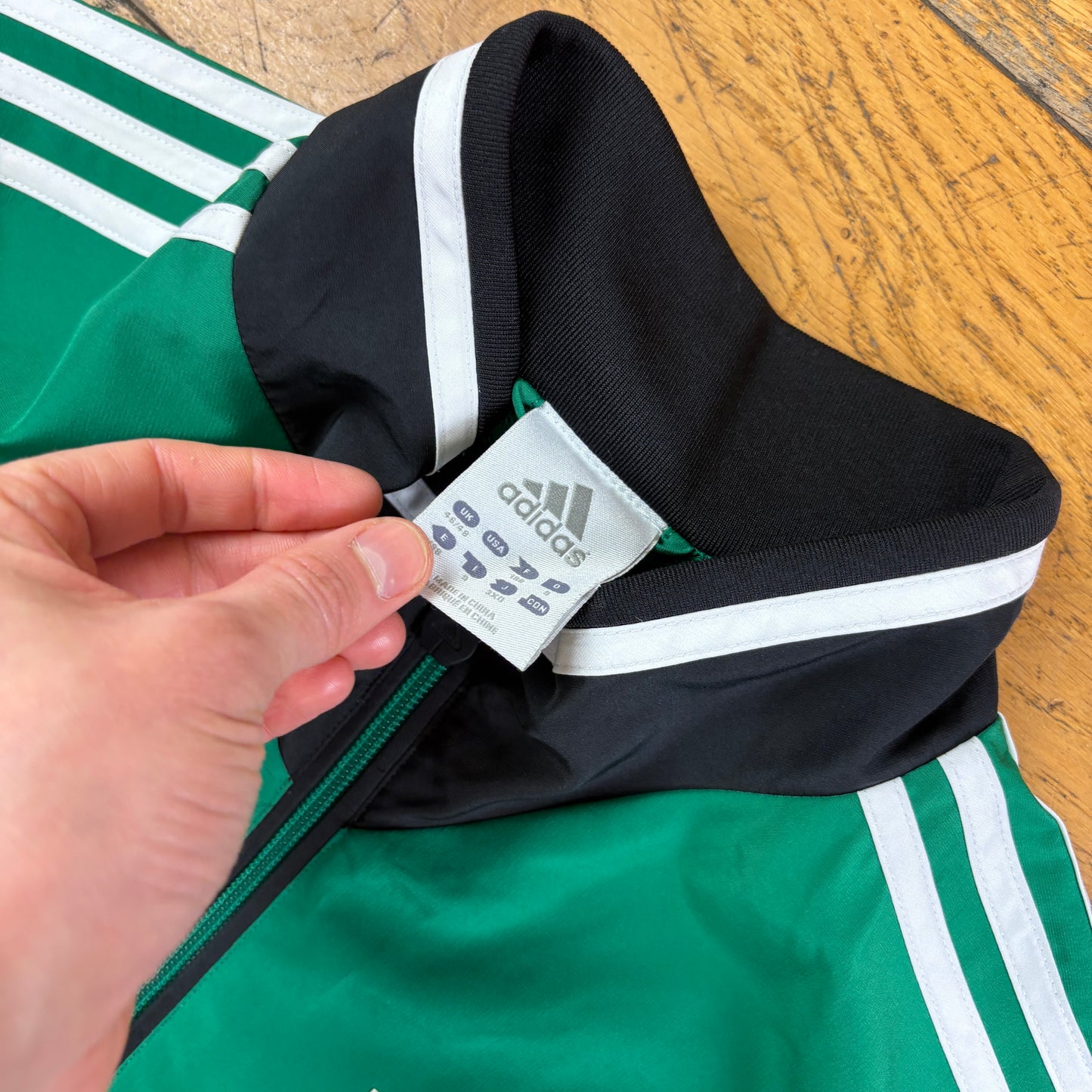 Vintage Adidas Green Tracksuit Track Shell Windbreaker Jacket - XL