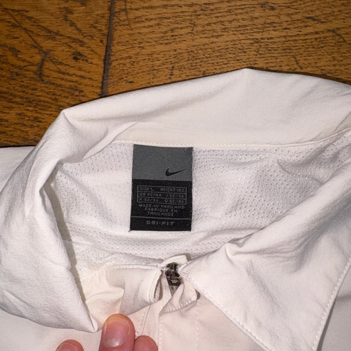 Vintage Y2K Nike Court White Double Layer Polo Shirt - M
