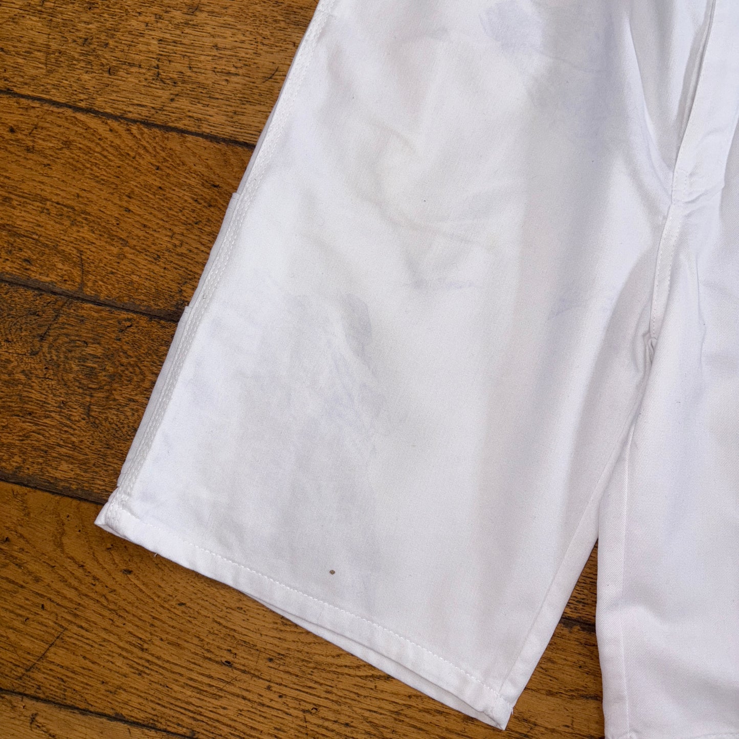 Vintage Dickies Workwear Carpenter White Baggy Shorts - 34