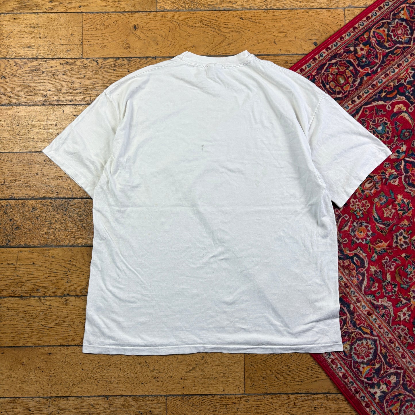 Vintage 90s Funny White Penguin Single Stitch Graphic T-Shirt - 2XL