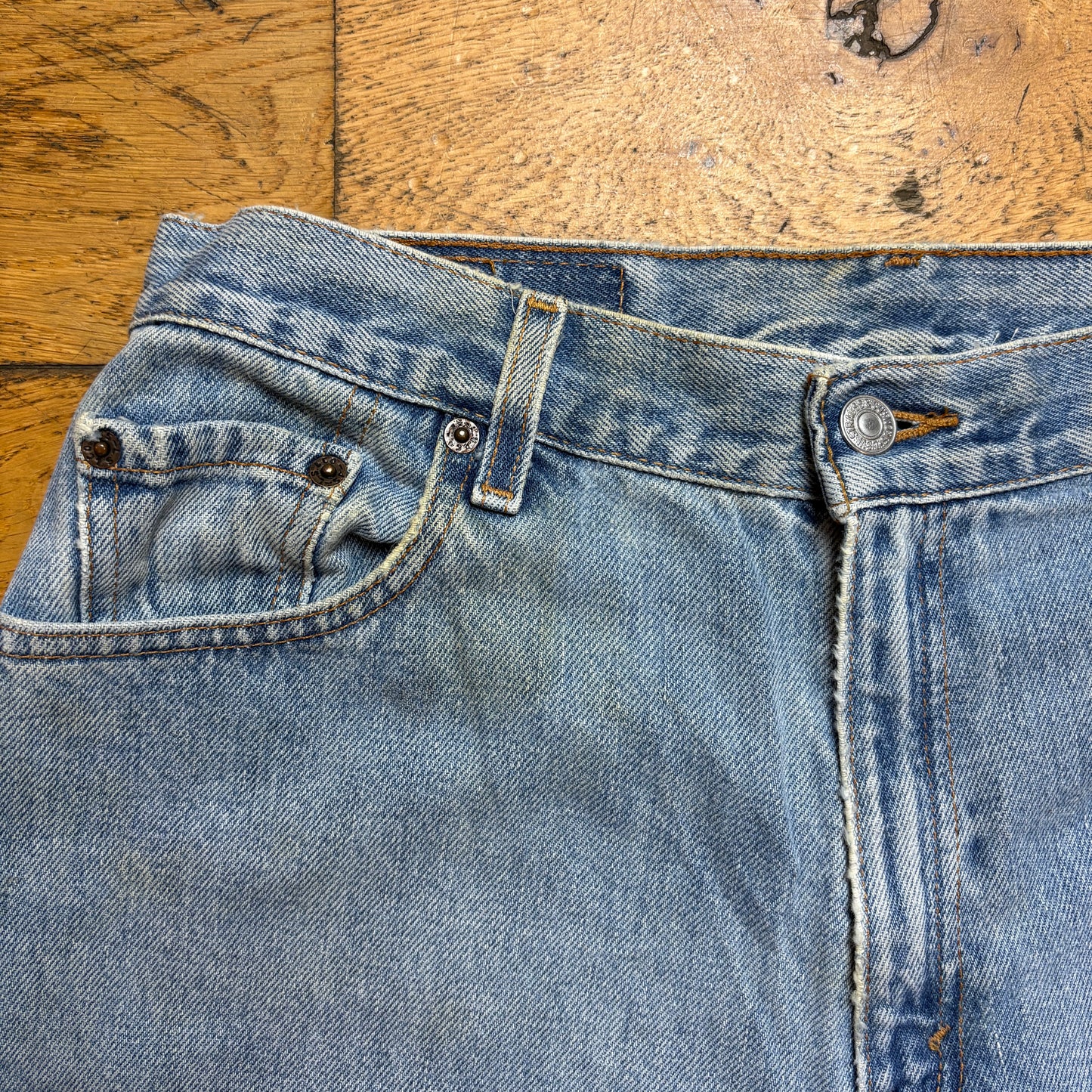Vintage Levis 550 Womens Baggy Tapered Blue Denim Jeans - Size 12