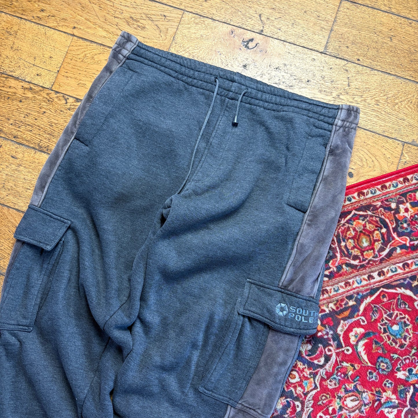 Vintage Southpole Hip Hop Grey Brown Baggy Hip Hop Sweatpants Joggers - XL