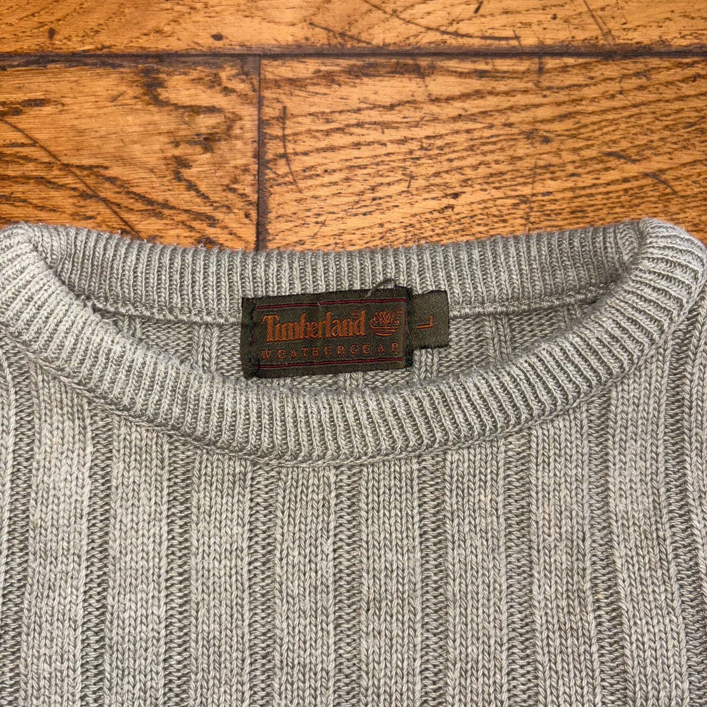 Vintage Timberland Green Fishermans Boxy Chunky Knit Jumper - L