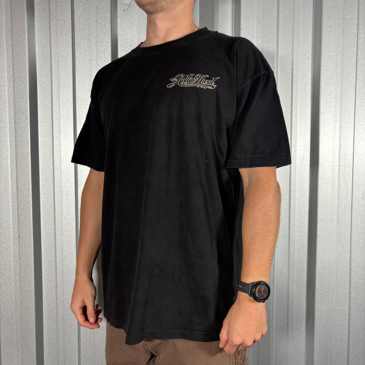 1998 Rollin Hard Black Hip Hop Graphic T Shirt - L