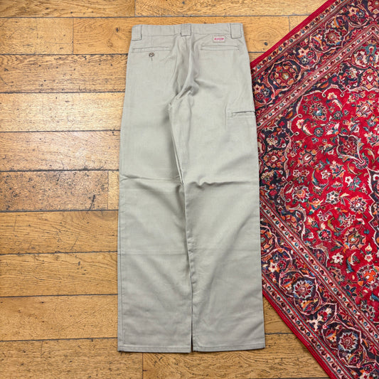 Vintage Dickies Cream 874 Skate Baggy Chino Trousers - 27