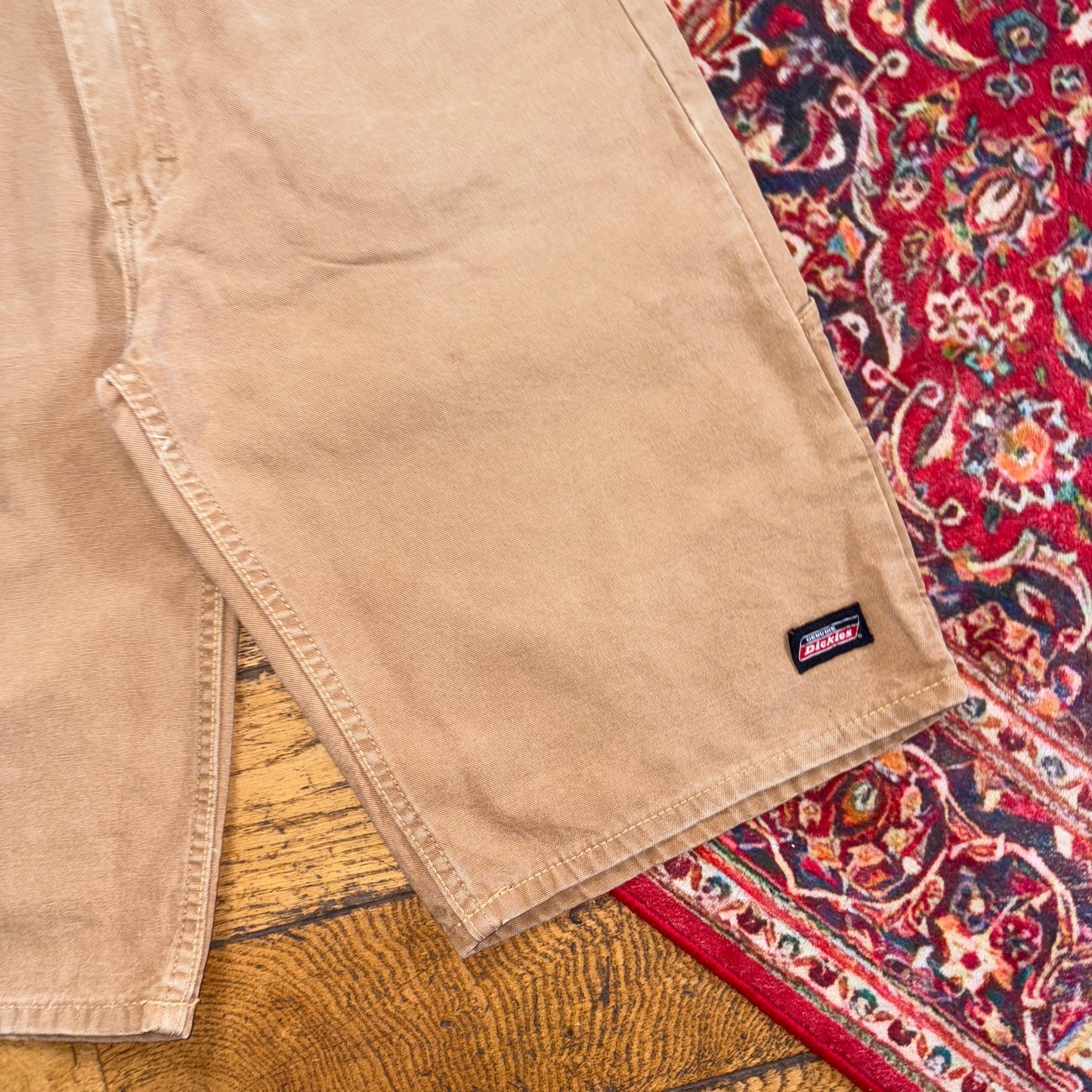 Vintage Dickies Workwear Carpenter Brown Baggy Shorts - 36