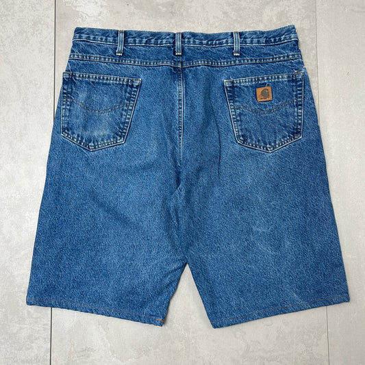 Vintage Carhartt Workwear Baggy Blue Carpenter Shorts - 40