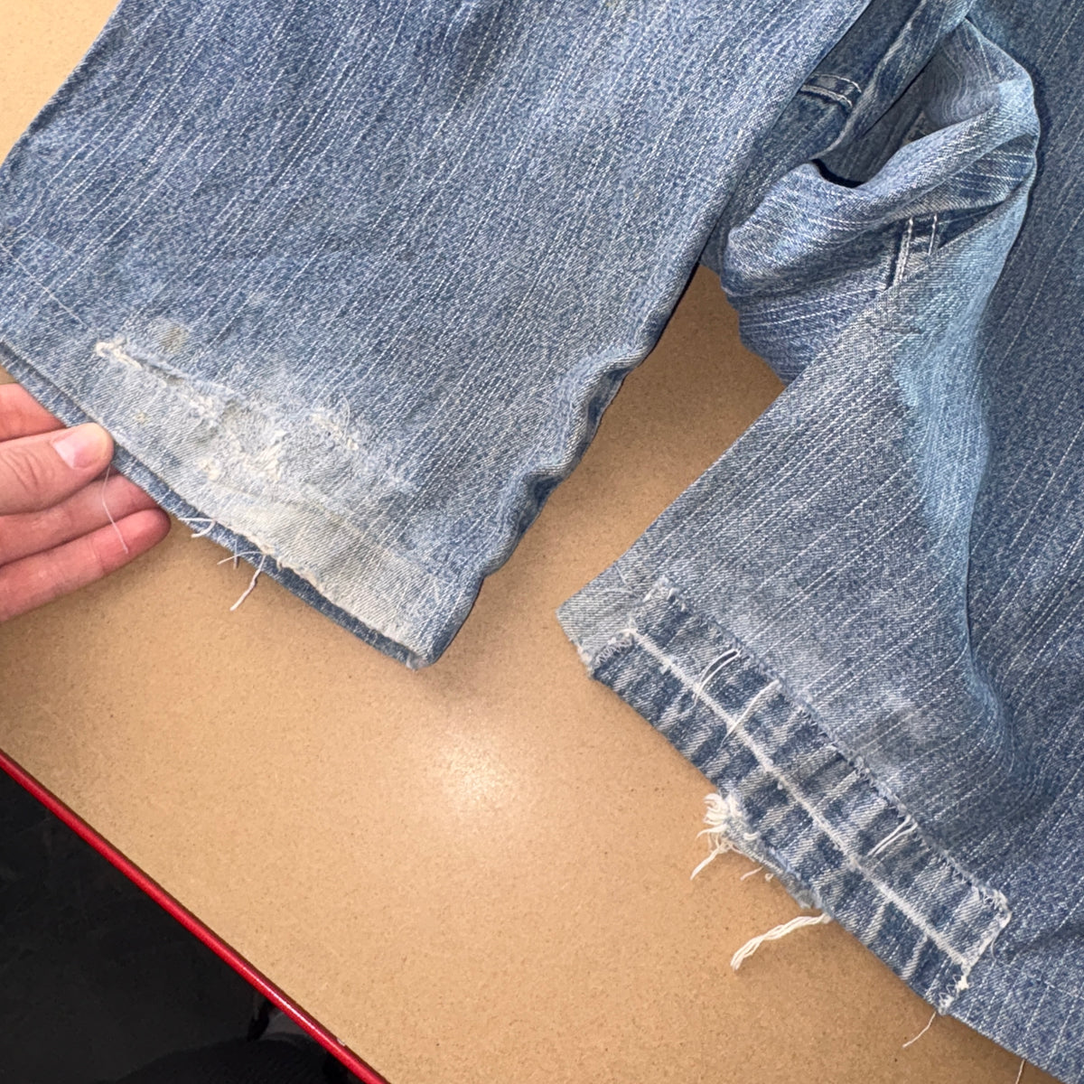Embroidered Blue Territory Japanese Denim Hip Hop Y2K Baggy Jeans - 30S