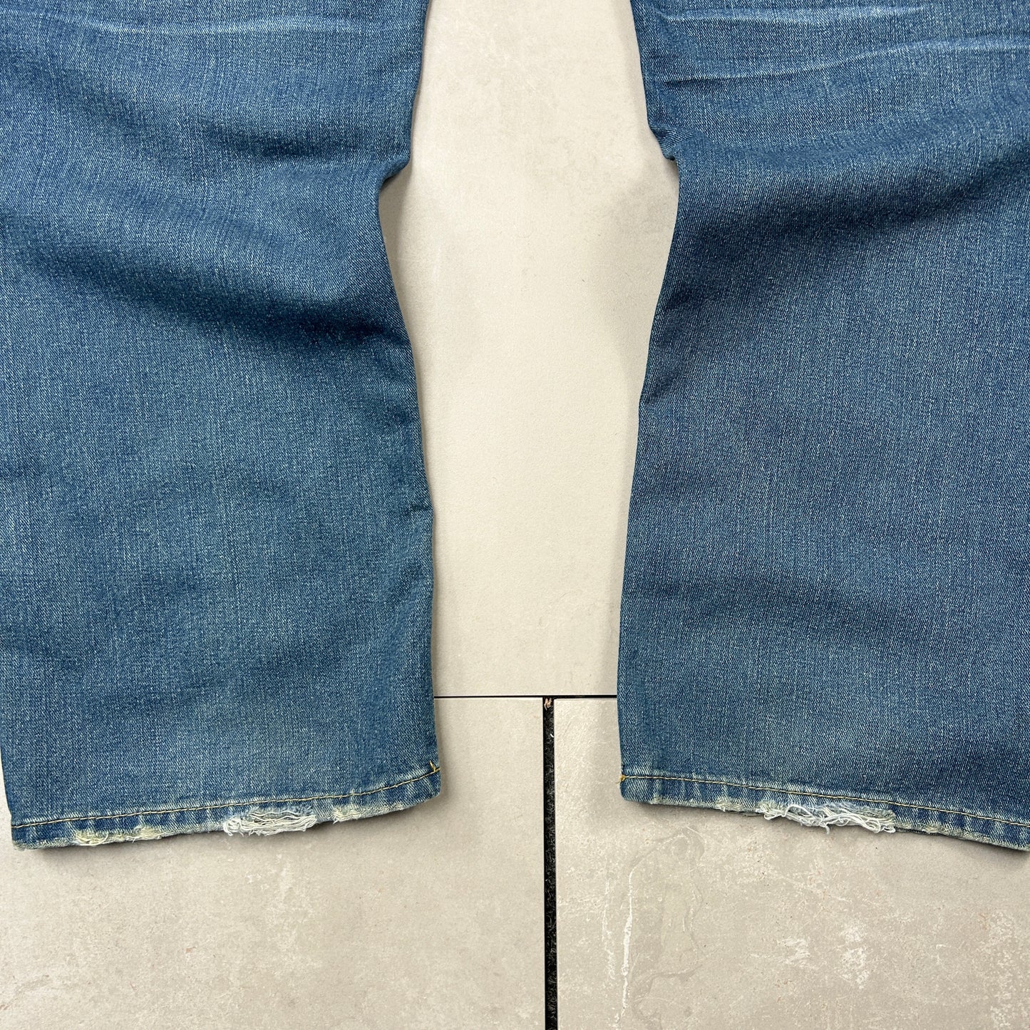 Vintage Embroidered Hip Hop Blue Baggy Jeans - 44