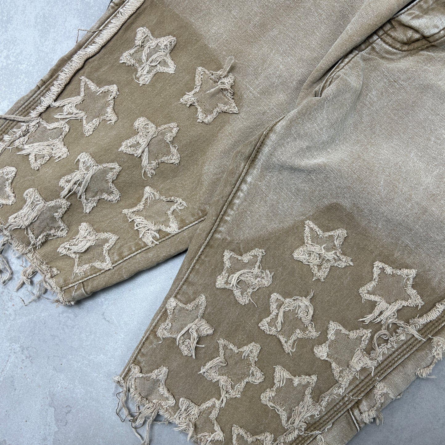 Vintage Embroidered Hip Hop Brown Shorts Jorts - 34