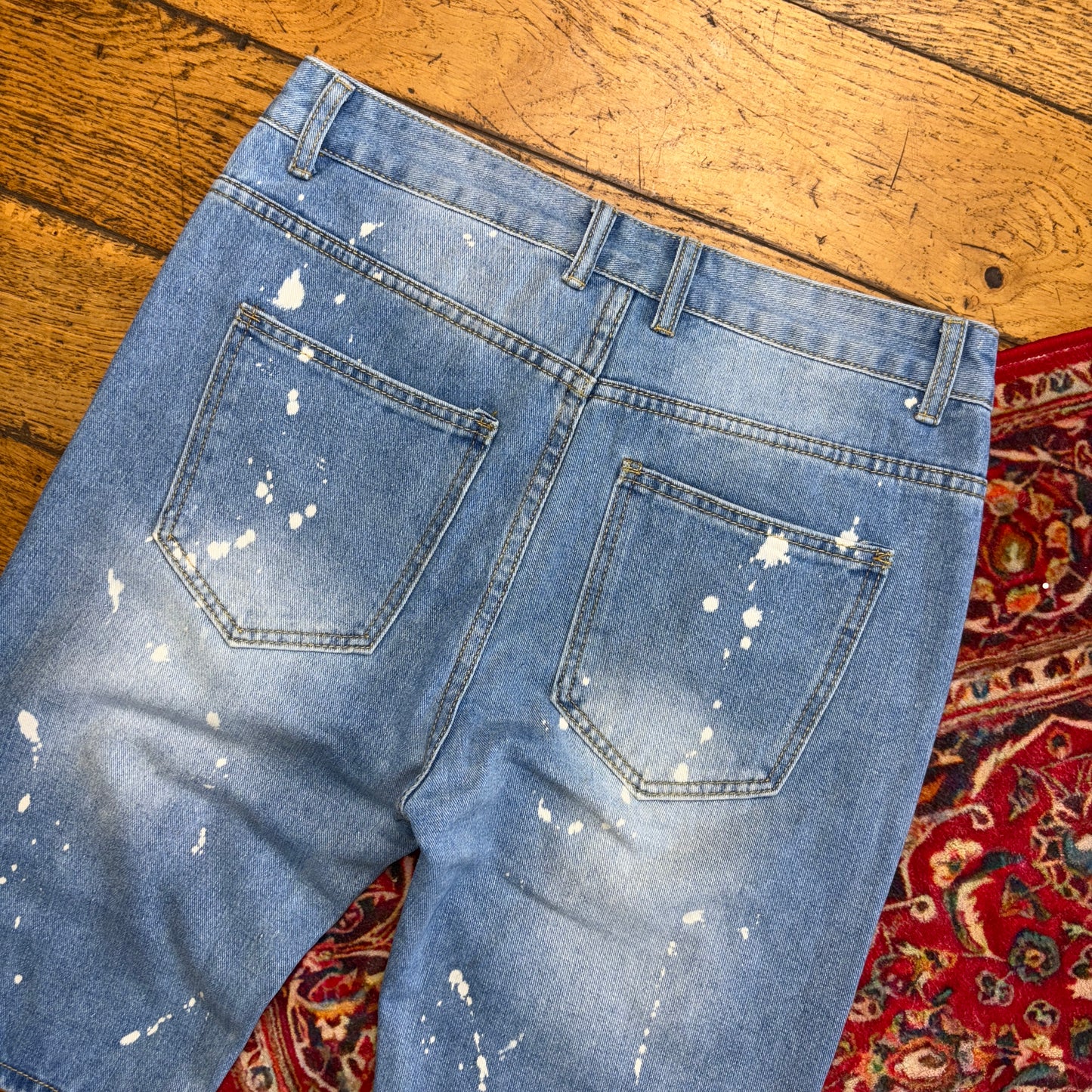 Vintage Blue Denim Shorts - 32