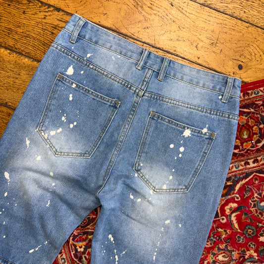 Vintage Blue Denim Shorts - 32
