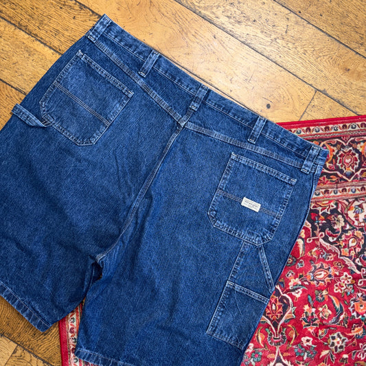 Vintage Wrangler Blue Denim Carpenter Baggy Shorts - 48