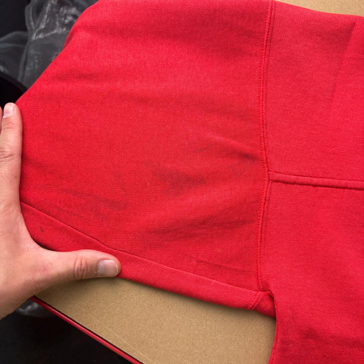 Vintage 90s Reebok Red Boxy Embroidered Sweatshirt - M