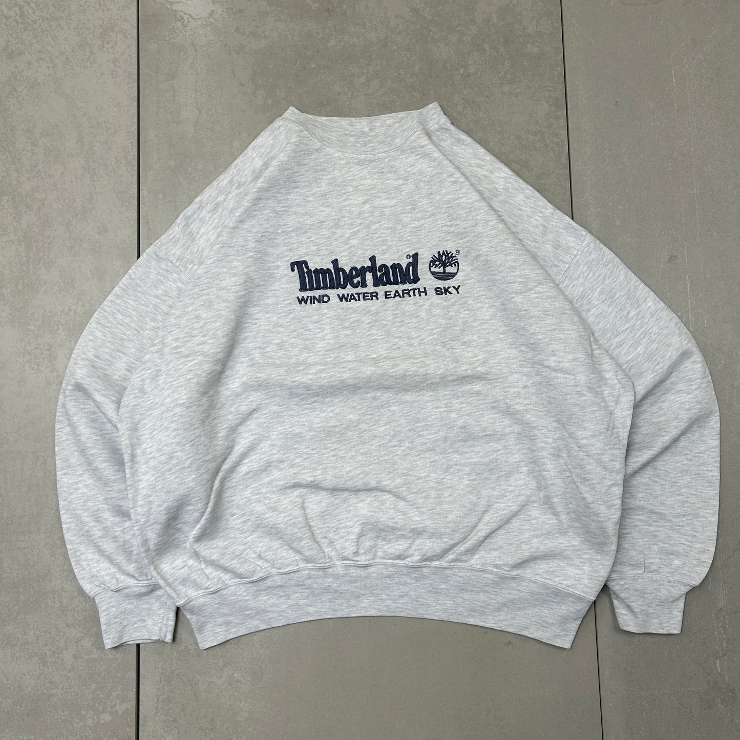 Vintage Timberland Grey Embroidered Sweatshirt - 2XL