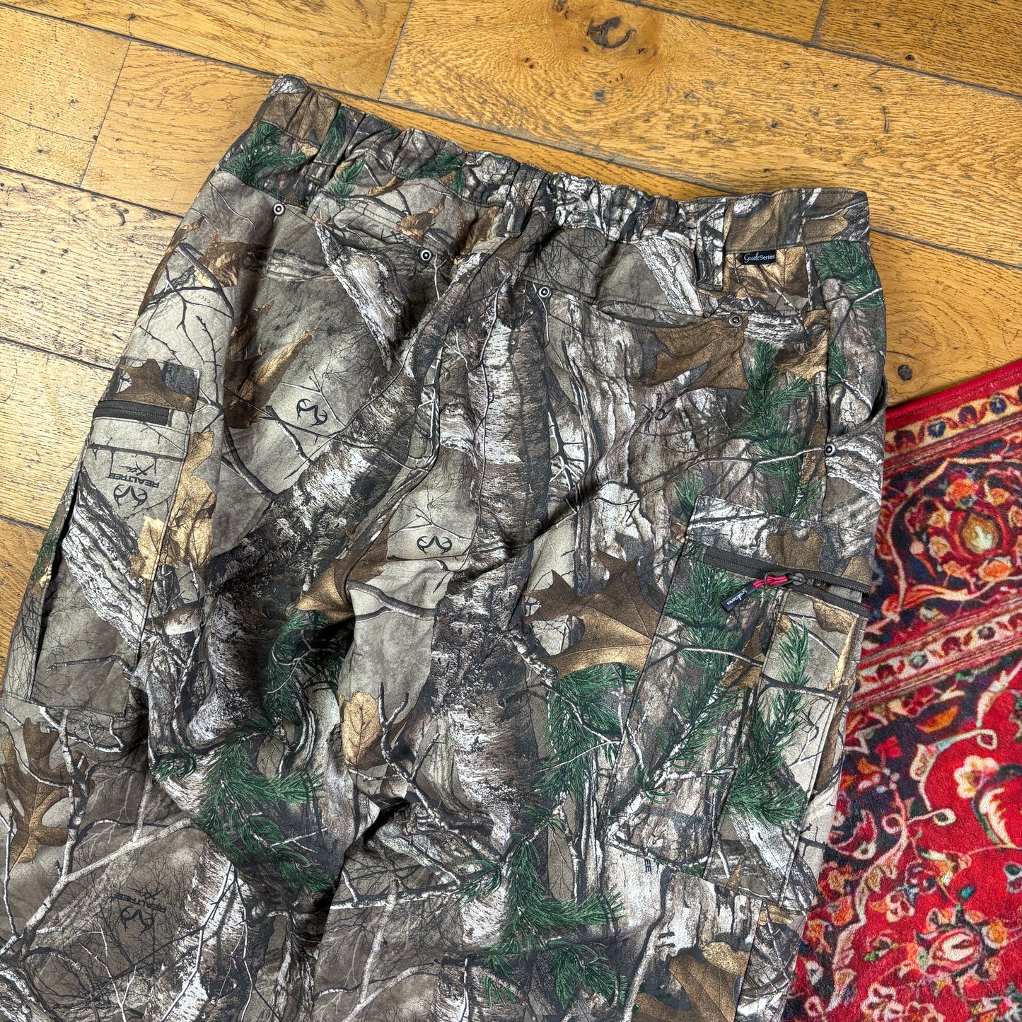 Vintage Real Tree Camo Green Hunting Workwear Trousers - 36