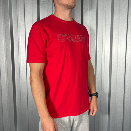 Oakley Red Graphic T Shirt - L
