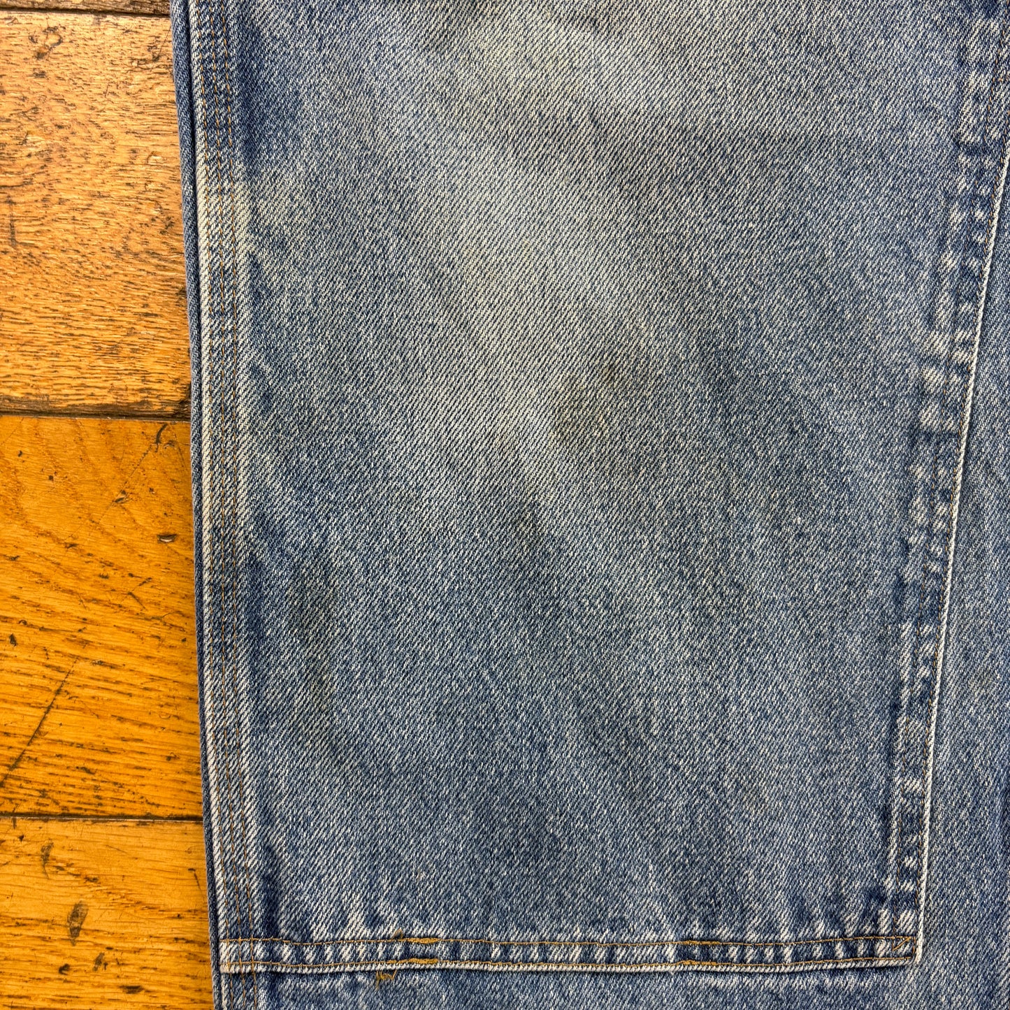 Vintage Carhartt Blue Double Knee Workwear Carpenter Baggy Jeans - 40