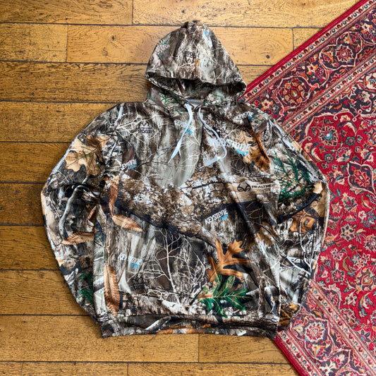 Vintage Realtree Camo Green Hoodie Sweatshirt - M