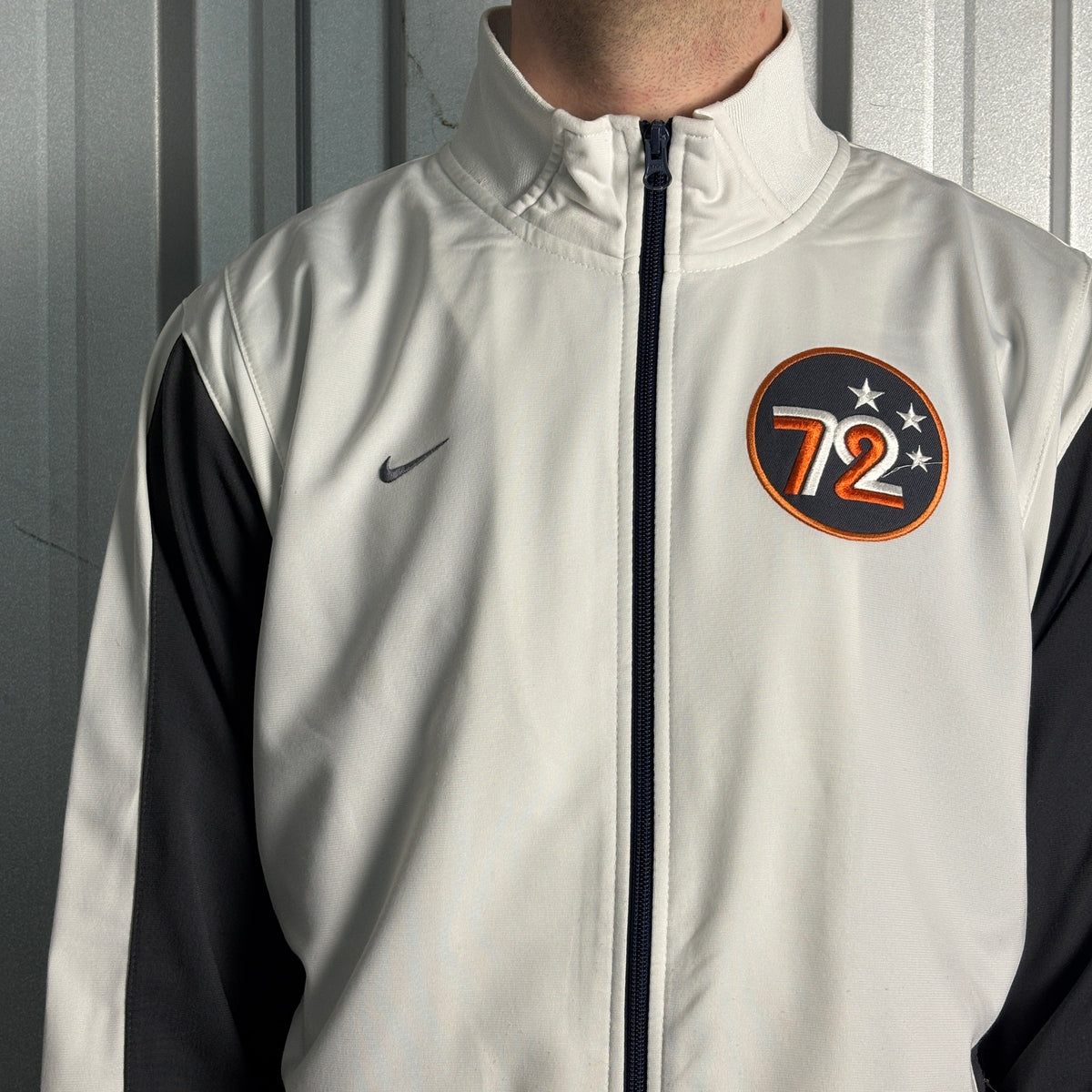 Nike Cortez Y2K White Grey Track Jacket - L