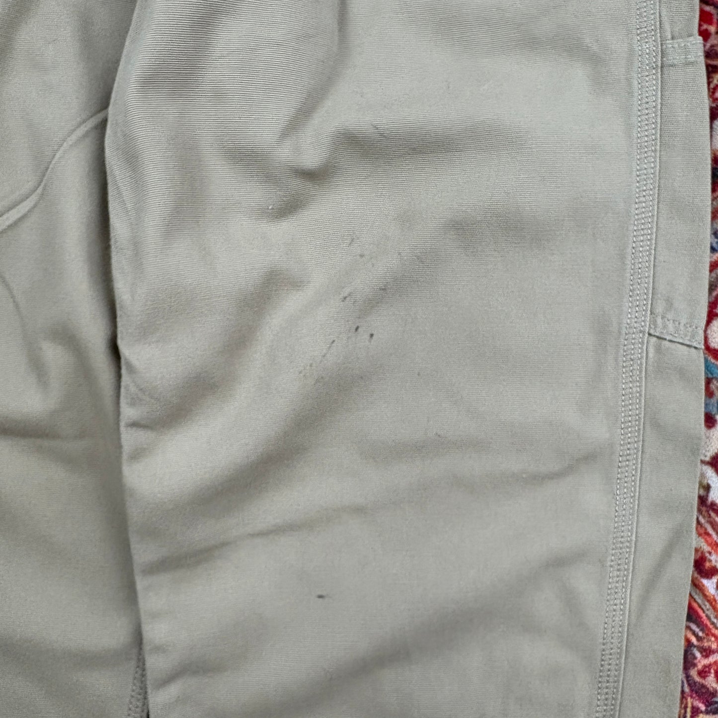 Vintage Carhartt Cream Workwear Carpenter Baggy Trousers - 35