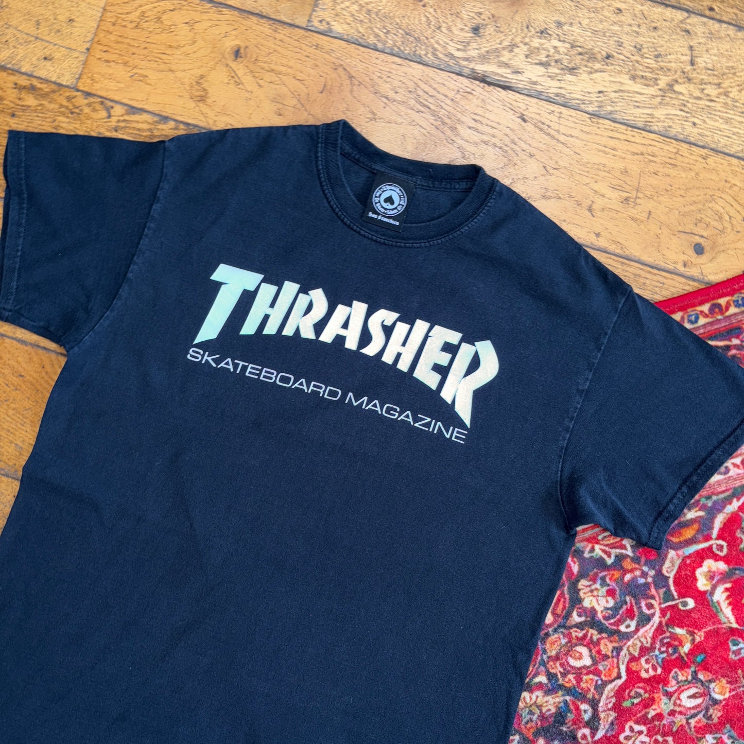 Vintage Thrasher Black Skate  Graphic T-Shirt - S
