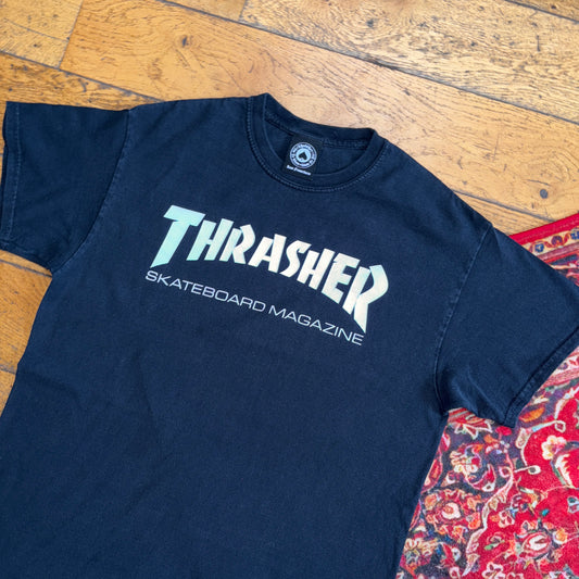 Vintage Thrasher Black Skate  Graphic T-Shirt - S
