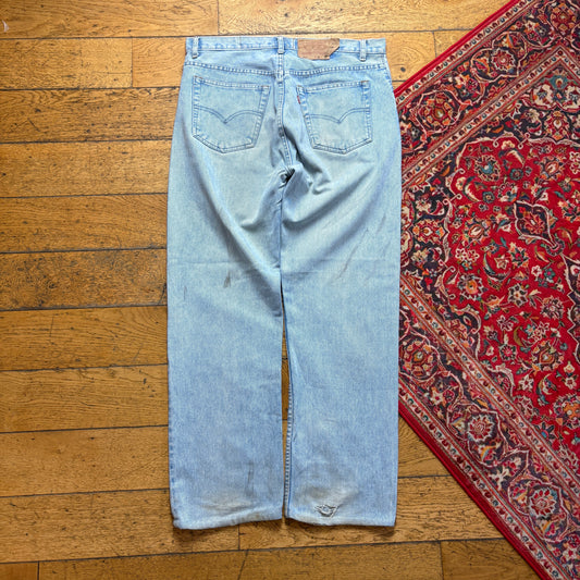 Vintage Levis 501 Straight Blue Denim Jeans - 36S